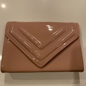 Aldo Nude Patent Clutch